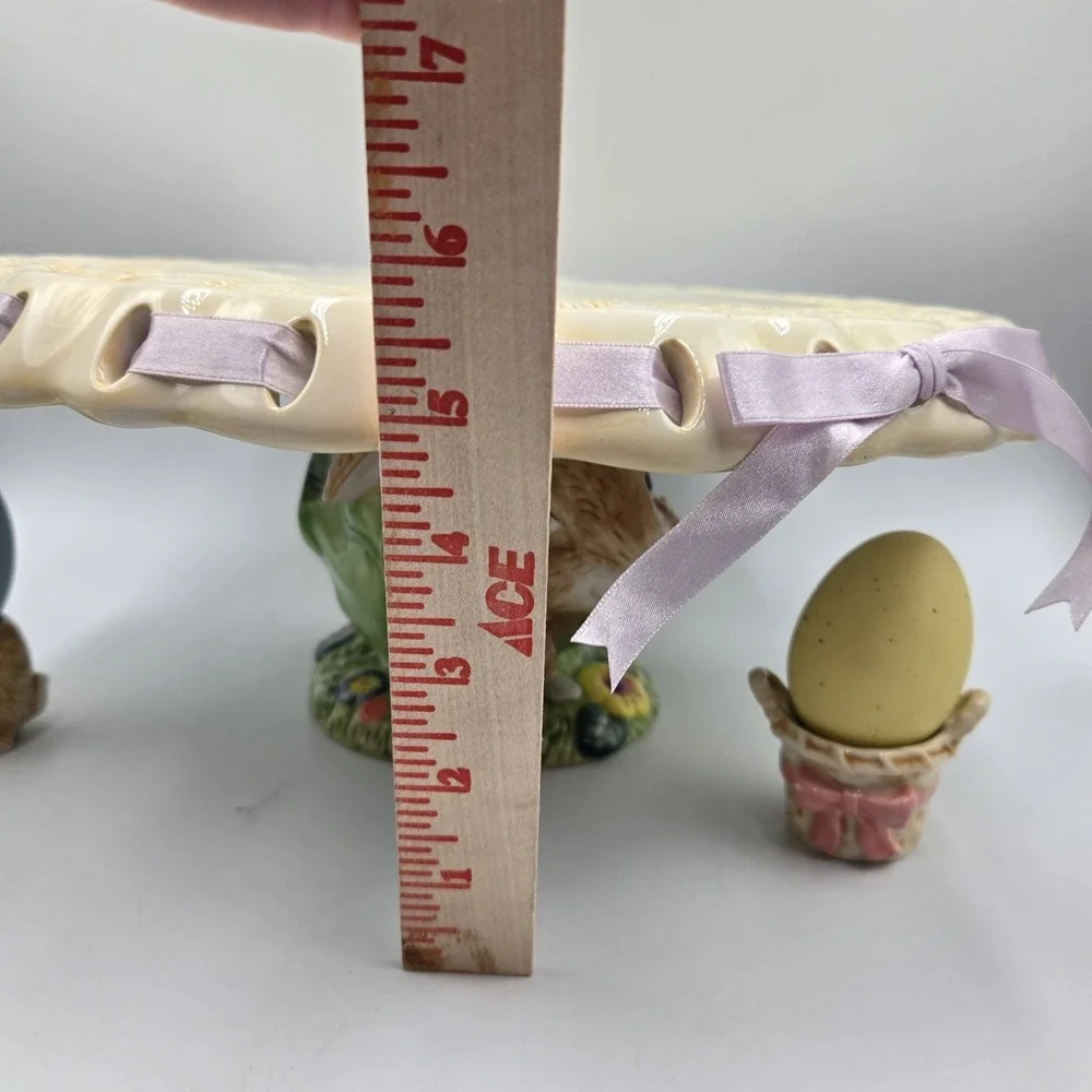 Ceramic‎ Easter Egg Display Set Pastel Speckled Decorative Egg Stand Costco